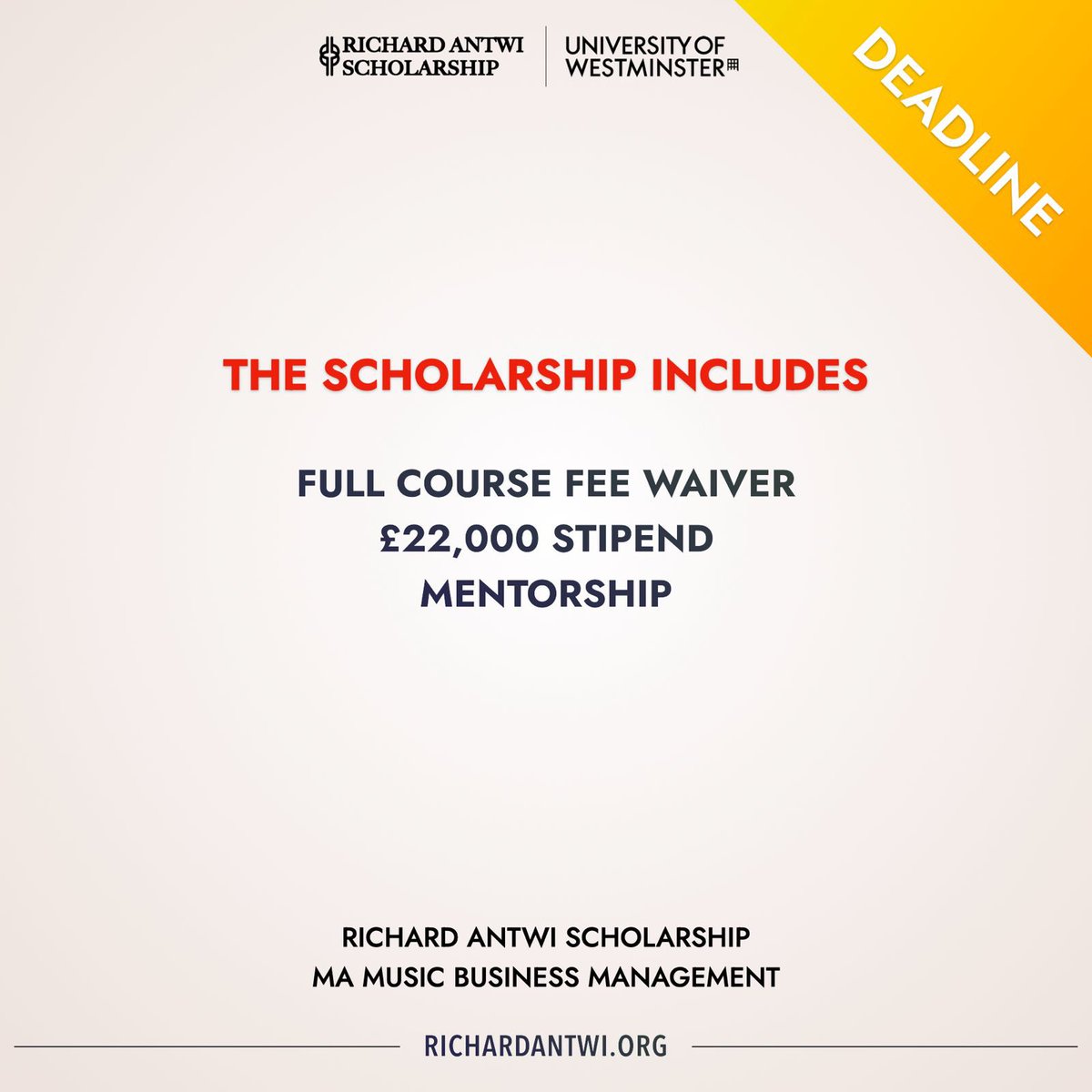 RICHARD ANTWI SCHOLARSHIP tweet media