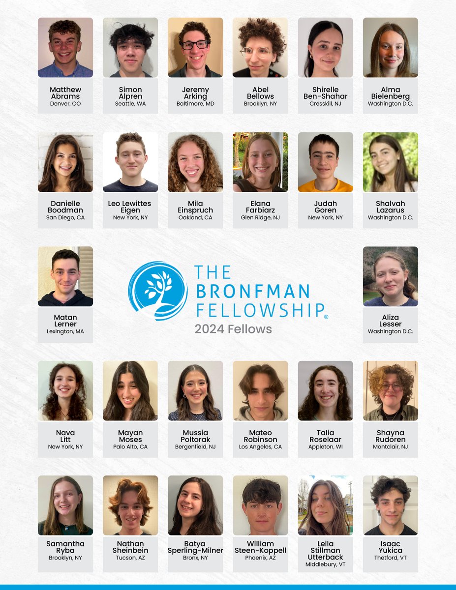 Bronfman Fellowship tweet media