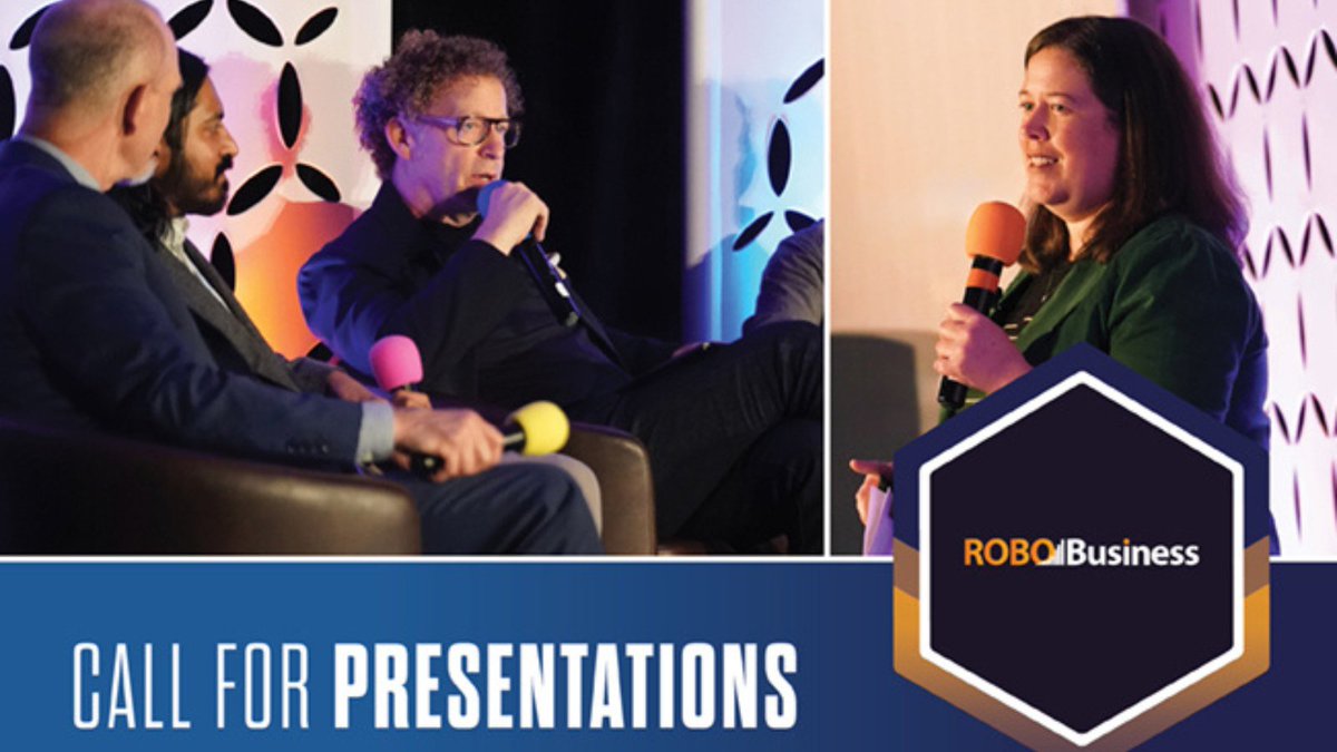 🚨Deadline is June 12🚨 
Looking to share your expertise and insights with other thought-leaders in the robotics industries? 
Submit your abstract to be considered for RoboBusiness, learn more → bit.ly/3NWdmcR