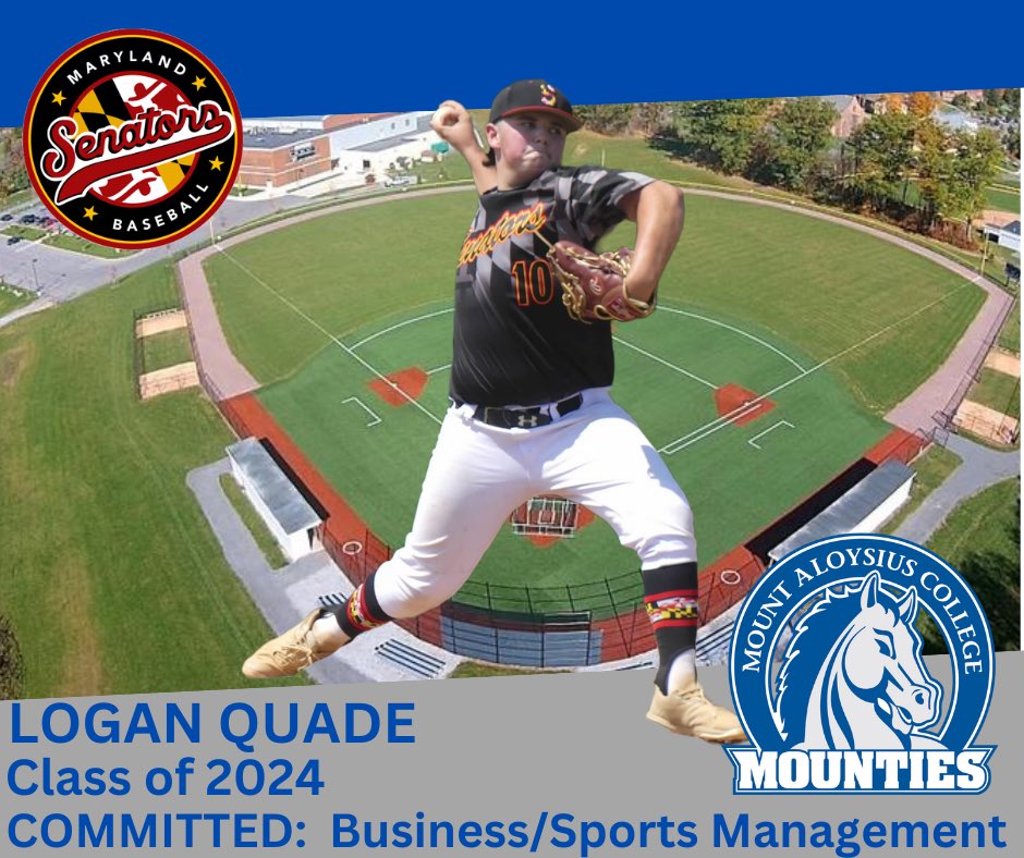SoMDSenators's tweet photo. 👀🔦⚾️2024 Senior Spotlight: The Southern Maryland Senators would like to congratulate Logan Quade on his commitment to play college baseball and further his education at Mount Aloysius College where he will major in Business with a specialization in Sports Management. Logan plays for our Senators-Quade team. Logan is a pitcher and plays 3rd and 2nd base. In his spare time he enjoys fishing, golfing, hunting and going to the gym.
Congratulations Logan, we are so proud of you and all you have accomplished. #Beundeniable @Quade05Logan