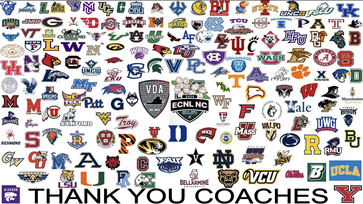 THANK YOU to the over 175+ different colleges, universities and scouts who took the time to come watch our @vdasoccer 08 team @ECNLgirls North Carolina Showcase this past weekend. Hope to see you in Seattle @ ECNL Playoffs! @bobbypup @ImYouthSoccer #ECNLNC