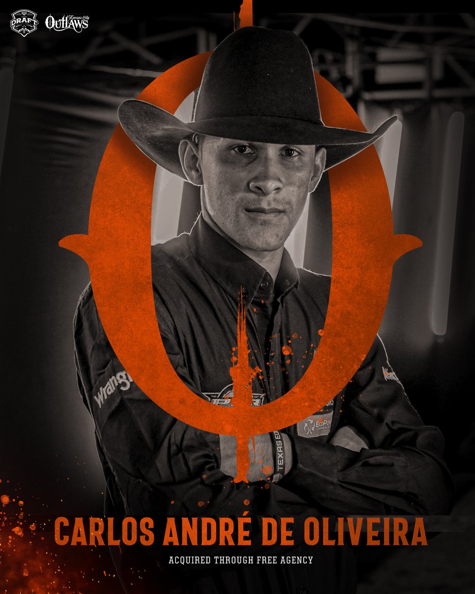 Outlaw Country, say hello to one more new rider. Carlos Andre de Oliveira secured the final spot on our roster as a free agency signing! #AllGritNoQuit