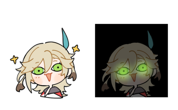 「chibi green eyes」 illustration images(Latest)