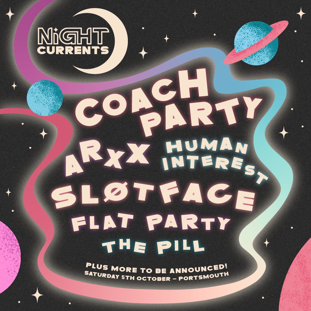 We are so proud to announce that @wearecoachparty will be headlining @WedgewoodRooms on Saturday 5th October 🤩 Joining them in Portsmouth is @arxxband, @slotfaceband, Human Interest, Flat Party and The Pill! Tickets are on sale now - wedgewood-rooms.co.uk/events/2024-10… ✨