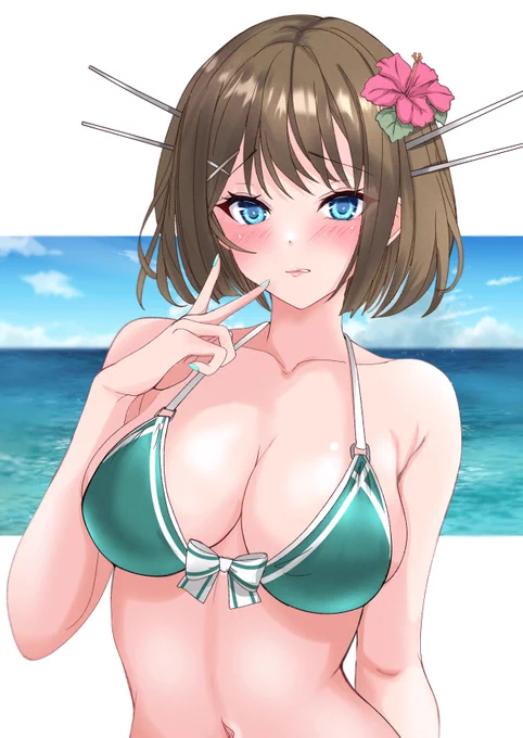 カメラ向けられると笑顔苦手系女子摩耶さま(*'-`)リメイク 