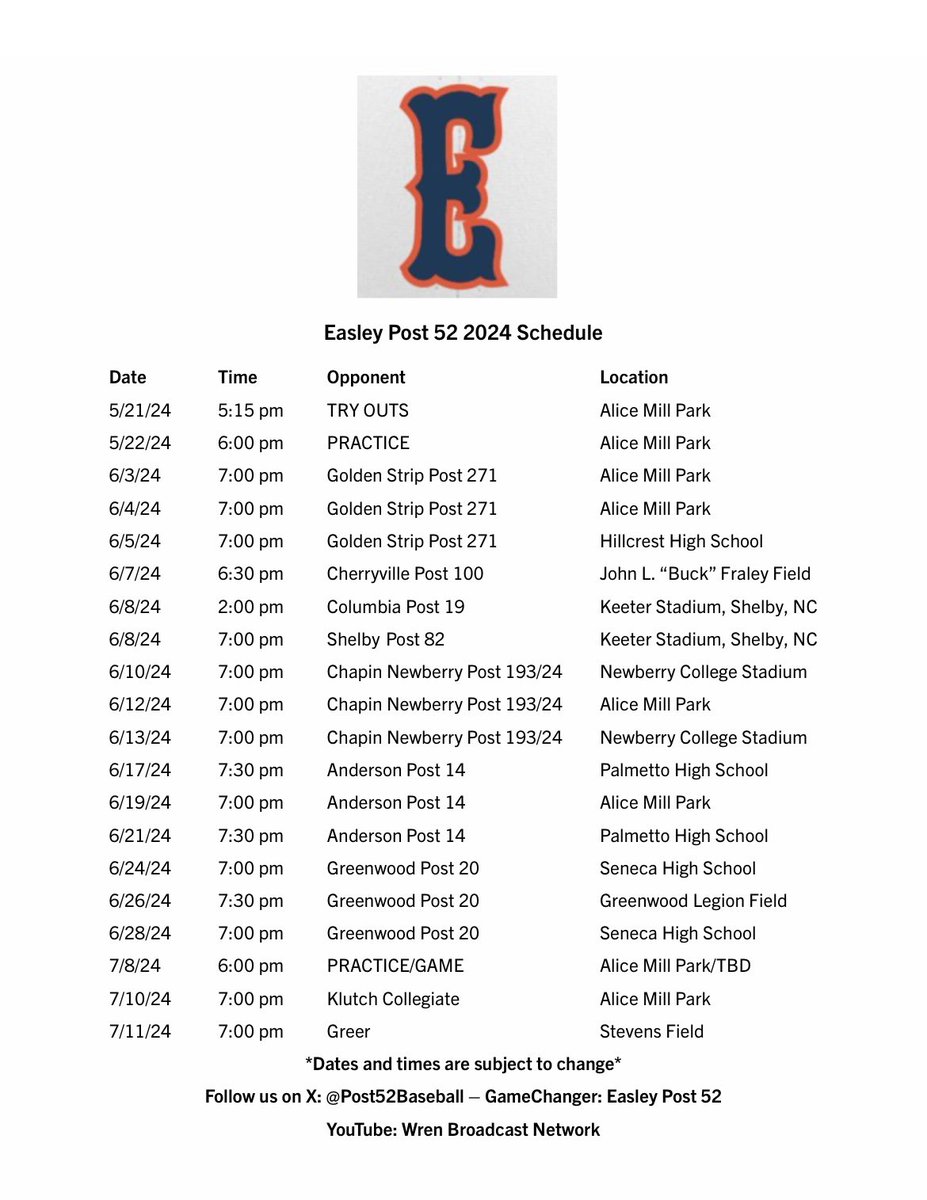 Detroit Tigers 2025 Printable Schedule Image
