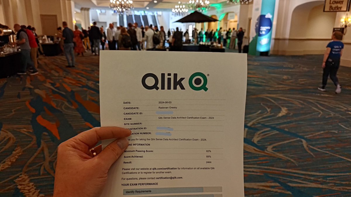 First mission accomplished 😃
Data Architect certificate renewed.
Now let's focus on <a href="/qlik/">Qlik</a>'s news for partners as a first session on #QlikConnect
#ValueInData
#QlikPartnerAmbassador