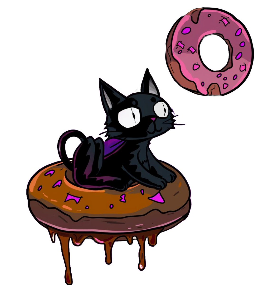 donutkittysol's tweet photo. 🚀🐱 Our cat $DKIT just launched to the moon, munching on donuts and ditching crypto along the way! 🍩💸 Who knew space travel could be so delicious? #CatToTheMoon #DonutAdventures #CryptoCa https://t.co/jzS5GHk0Pj