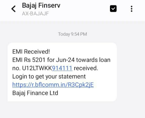 krSaroj01's tweet photo. Dear @RBI @Bajaj_Finserv Bina https://t.co/TnRLu8k4iq verify kiye loan de raha hai, loan koi liya hai or msg mere number par aa raha hai

Take some action sir @RBI @RBIsays @Bajaj_Finserv #bajajfraud https://t.co/5D5KXDmqPQ