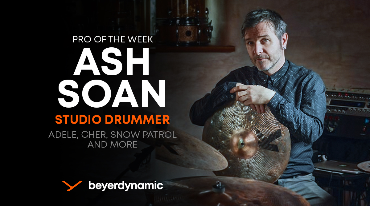 beyerdynamic's tweet image. Meet this weeks PRO of the week @ashsoan: &quot;I adore the warmth and colour the M 160 gives my drums and cymbals.&quot; 🥁🎤 #beyerdynamic #PROoftheweek