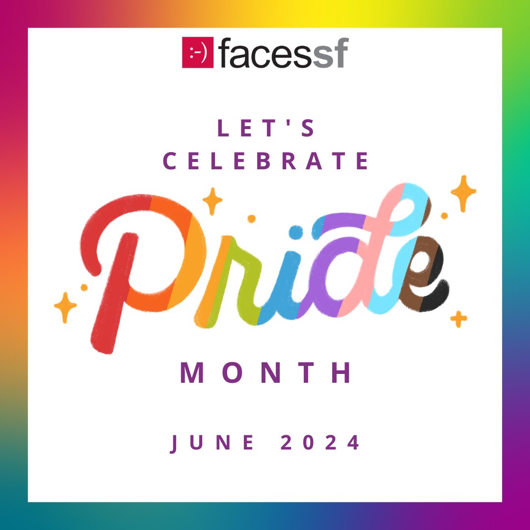 FACESSF's tweet photo. Happy PRIDE Month! During this time, we honor the LGBTQ communities' invaluable contributions to society and education. At FACES SF, we strive to ensure that our classrooms and programs embrace and welcome individuals and families of all backgrounds. #PrideMonth2024 #equality #SF https://t.co/0DDbRnUTlT