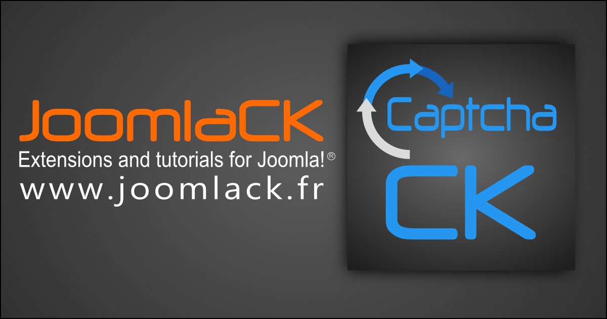 NEW EXTENSION from Joomlack !

Captcha CK, a new captcha plugin that works for #Joomla5 and #joomla4

- honeypot
- time trap
- mathematical check

joomlack.fr/en/joomla-exte…