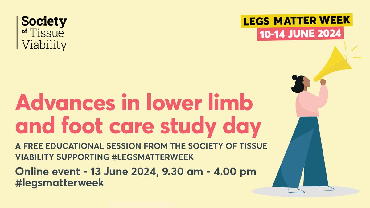 LegsMatter (@legsmatter) on Twitter photo The 'Advances in lower limb and foot care study day' is a full-day session presented by the <a href="/SoTV_UK/">Society of Tissue Viability</a> and organised as a part of #legsmatterweek - find out more and register societyoftissueviability.org/whats-on/advan… #legsmatter #legulcers #lymphoedema #oedema #hiddenharmcrisis The 'Advances in lower limb and foot care study day' is a full-day session presented by the <a href="/SoTV_UK/">Society of Tissue Viability</a> and organised as a part of #legsmatterweek - find out more and register societyoftissueviability.org/whats-on/advan… #legsmatter #legulcers #lymphoedema #oedema #hiddenharmcrisis