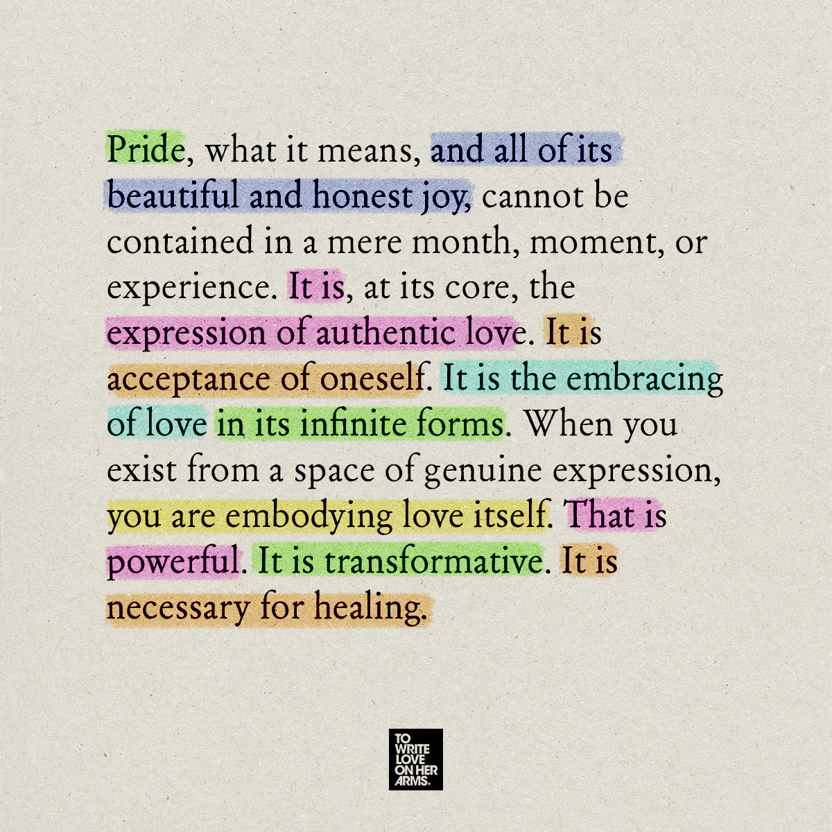 To deny your love is to deny the very thing that makes us human. To deny your identity is to deny your self.

Read “Celebrating Pride Is Suicide Prevention” at twloha.com/blog/celebrati….