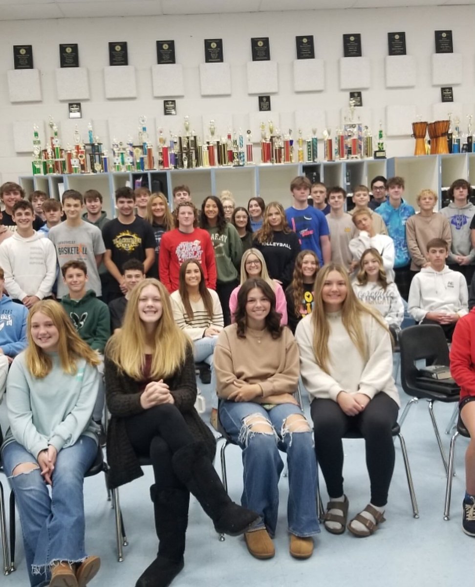 P7clubs's tweet photo. We LOVE hearing the 2023/2024 school year P7 Club testimonies! @P7_goreville had over 60 students attend their meetings throughout the school year!! 👏 👏 Isn't God just amazing?!?! #p7works https://t.co/zwHKIdkDbx