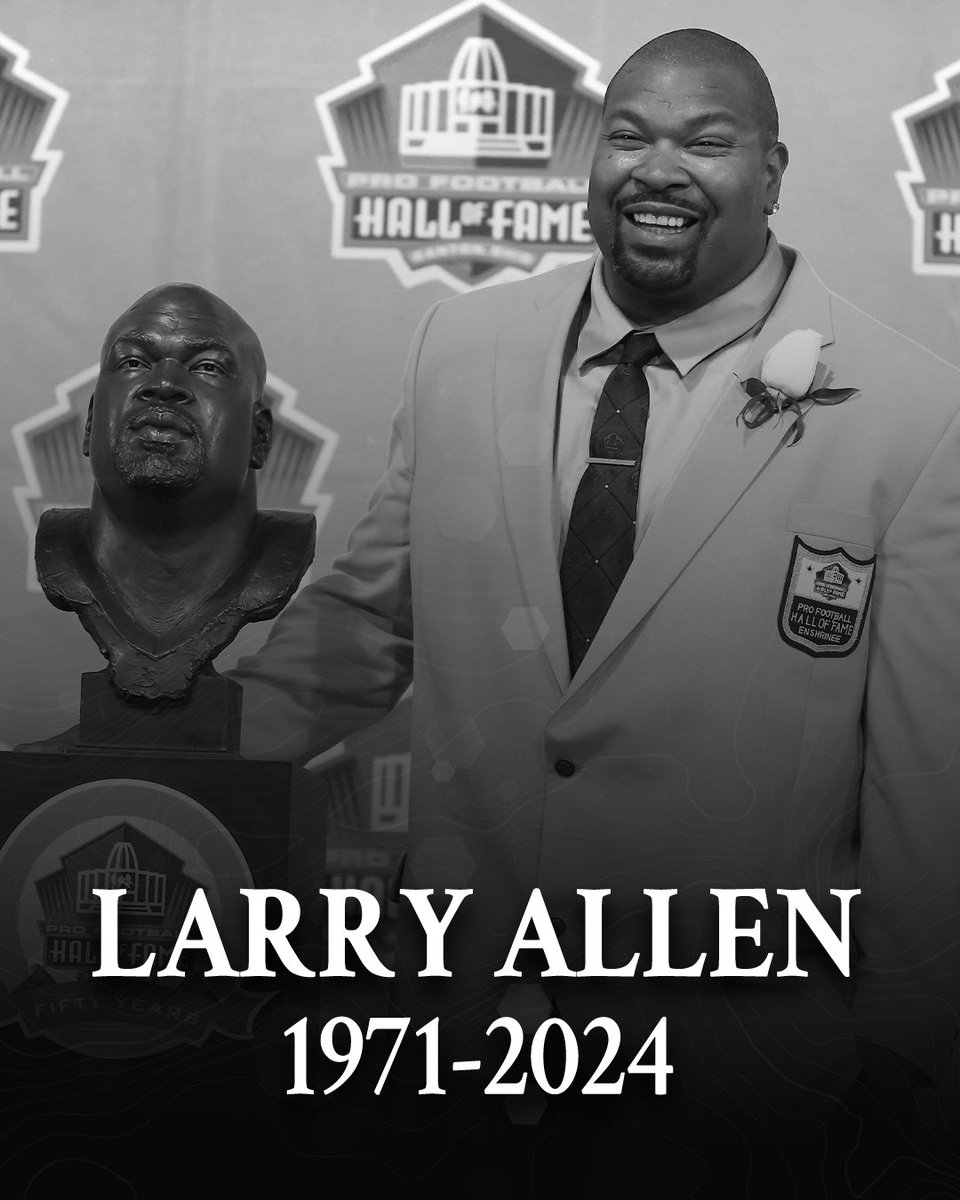 Hall of Famer and Super Bowl Champion Larry Allen has passed away at 52 years old.