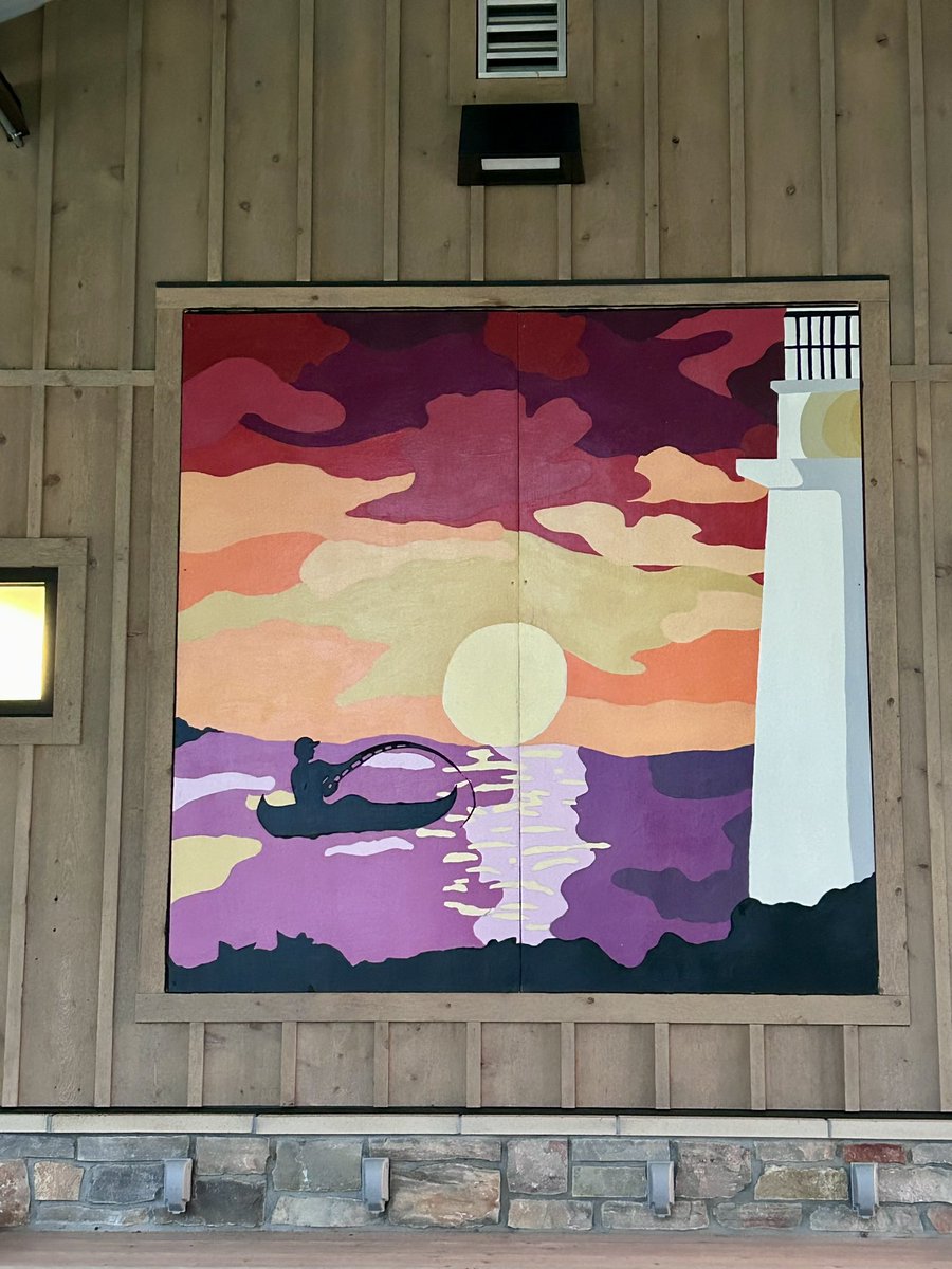reghan_ziegler's tweet image. I don’t share a ton outside of softball on here, but here is a mural I did for the Fond du Lac county parks department. We were commissioned to do the mural and went through the entire process from proposal of design through implementation. Here is the final product. #APart