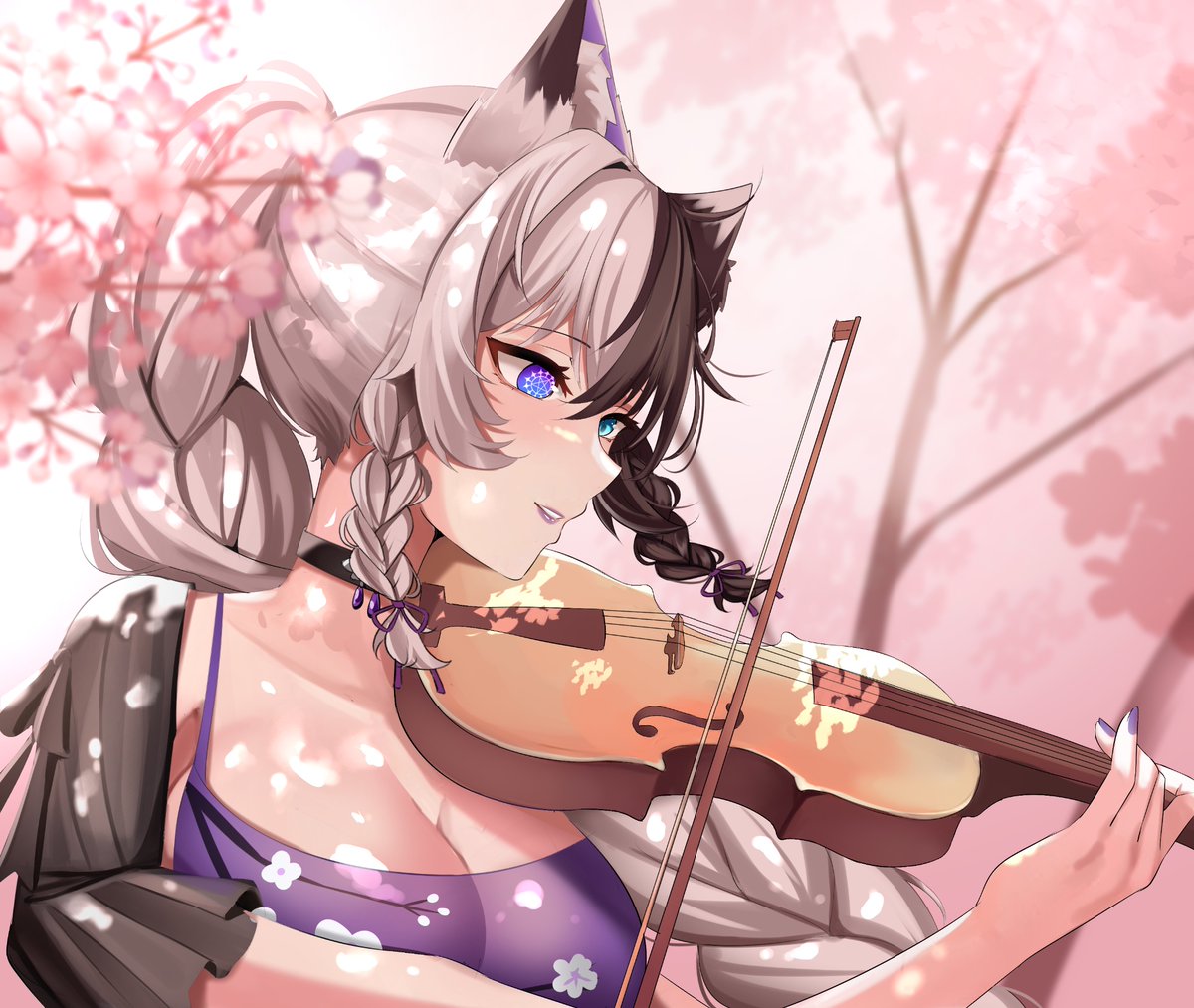 Let me play my violin for you!🎻
🎨: <a href="/Aina_chaii/">Aina Chai | ✨</a> 
Art tag: #rhaenaart

#VTuberEN #VTuberUprising