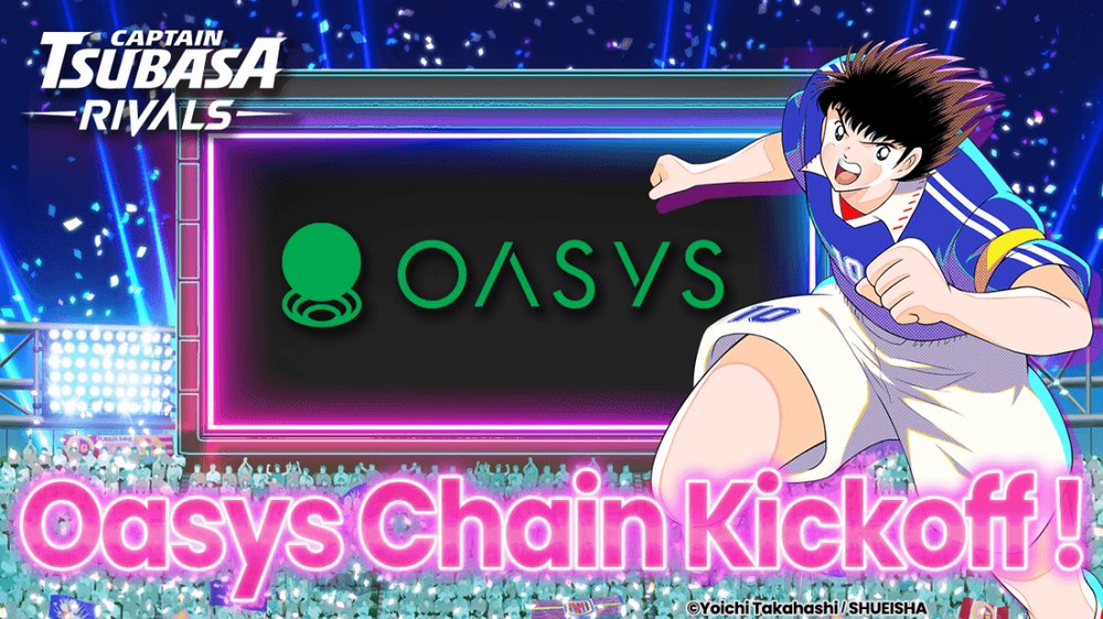 𝗖𝗮𝗽𝘁𝗮𝗶𝗻 𝗧𝘀𝘂𝗯𝗮𝘀𝗮 𝗥𝗶𝘃𝗮𝗹𝘀

• Captain Tsubasa manga series debuts on Oasys blockchain as Captain Tsubasa Rivals game.
• Developed by Mint Town, Co., Ltd., and BLOCKSMITH&Co.
• Genesis NFTs mark the launch with exclusive perks like an Energy Boost.