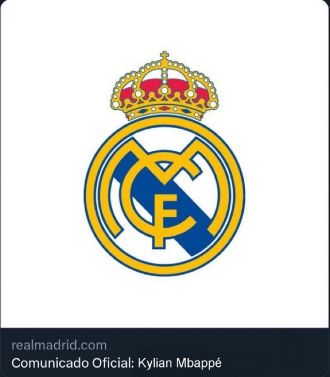 Comunicado oficial: Kylian Mbappé 
#BienvenueKylian #BienvenidoKylian