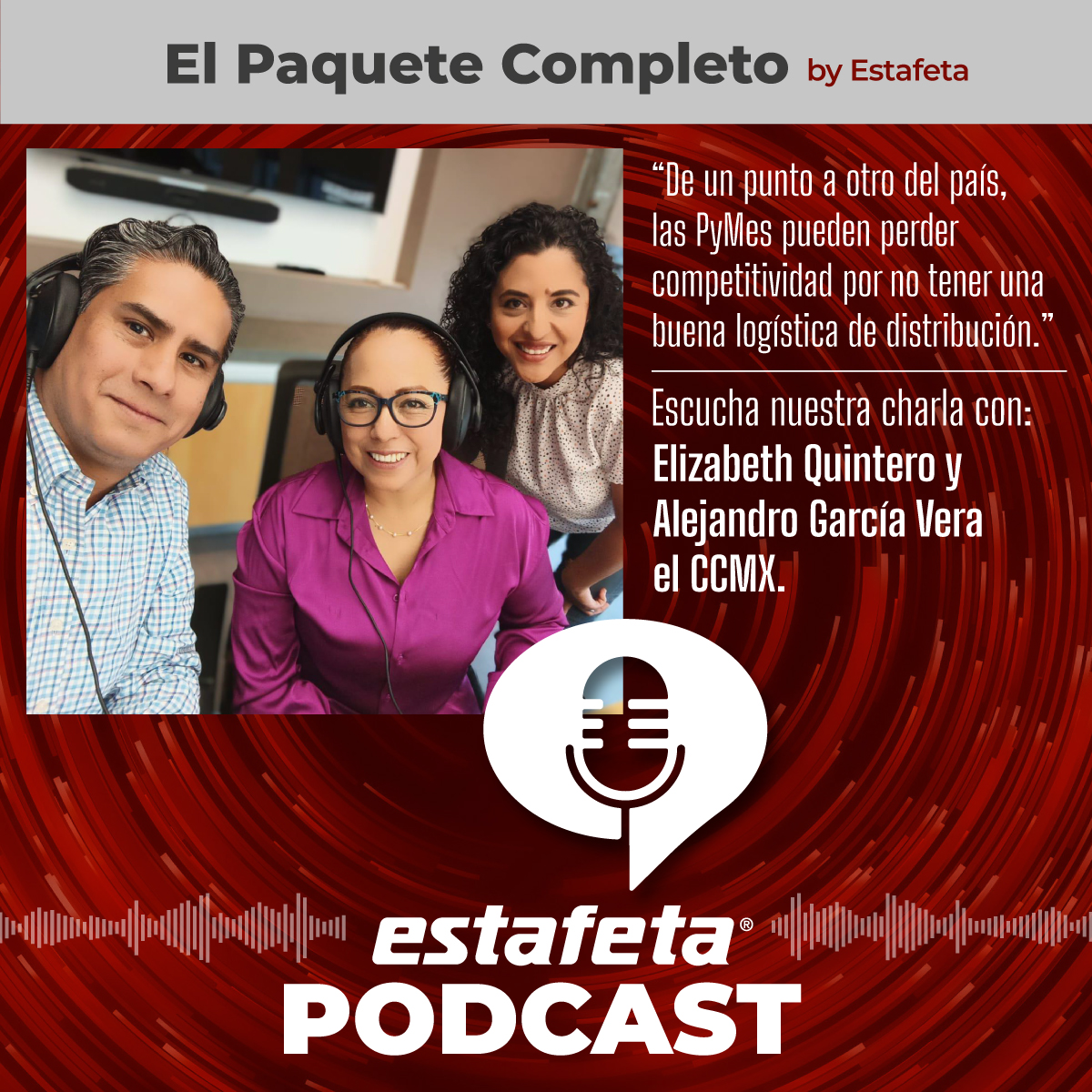 estafeta's tweet photo. El Centro de Competitividad de México, implementa estrategias de ayuda a PyMes para que estas puedan integrarse a las cadenas de proveeduría de las grandes empresas en México. En este episodio platicamos con Elizabeth Quintero y Alejandro García Vera, del @soyccmx  Escúchalo aquí https://t.co/e9QJOWWQvi