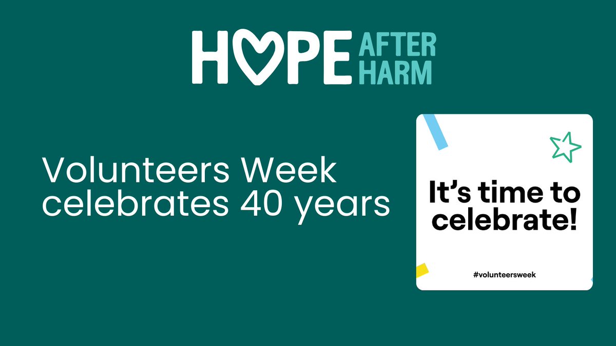 Did you know in England, under 1:5 (16%) people report volunteering formally at least once a month? This equates to about 7m people &amp; 8.3m in the UK. As #VolunteersWeek celebrates its 40th anniversary, we take a look at the importance of volunteering! ⭐ hopeafterharm.org.uk/other-news/vol…