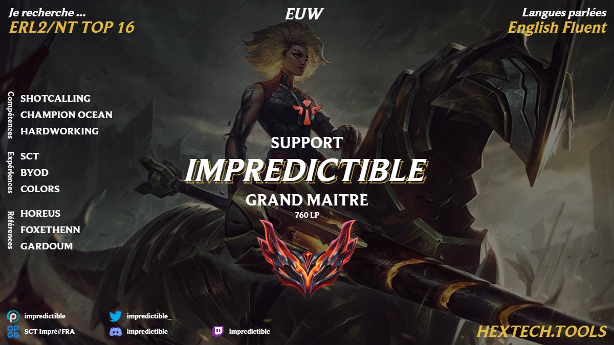 LFT Support mainly for top NT teams but considering any offer, DM Open, likes RT appreciated