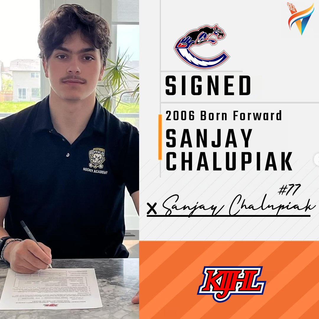 VisionaryHockey's tweet photo. Congratulations to Sanjay Chalupiak on signing with the Creston Valley Thundercats (KIJHL) ✍️
We are excited to see Sanjay make the jump to the next level 🔥
#achieveyourvision https://t.co/FZhTqDEaoq