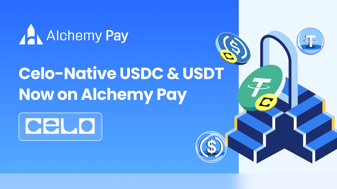 🤝#Alchemy Pay @Celo için desteğini genişletiyor!
Önceki ortaklığımıza dayanarak, 50'den fazla fiat para biriminin desteklendiği 173 ülkede mevcut olan yerel fiat para birimleri ve düzenli fiat ödemeleri yoluyla Celo'ya özgü USDC ve USDT'nin doğrudan satın alınmasını