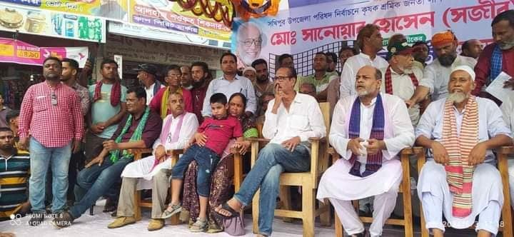 সখিপুরে গামছা মার্কার পথ সভা; তুমুল বৃষ্টিতেও হাজার হাজার জনতার ঢল