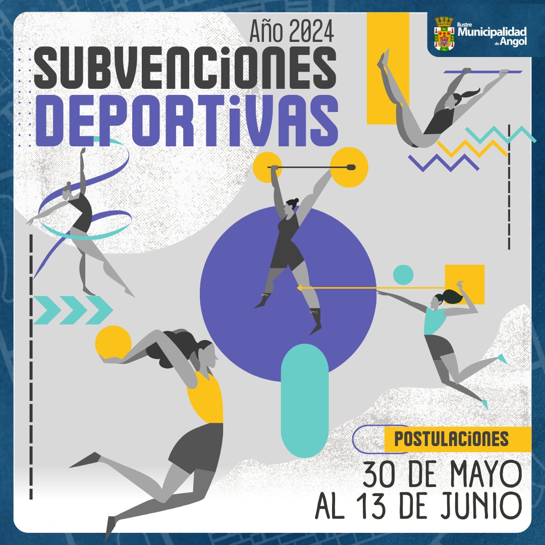 La I. M. de Angol, a través del Alcalde Enrique Neira Neira junto al Concejo Municipal, invitan a postular a las Subvenciones Deportivas
𝙋𝙪𝙚𝙙𝙚𝙨 𝙙𝙚𝙨𝙘𝙖𝙧𝙜𝙖𝙧 𝙡𝙖𝙨 𝙗𝙖𝙨𝙚𝙨 𝙮 𝙚𝙡 𝙛𝙤𝙧𝙢𝙪𝙡𝙖𝙧𝙞𝙤 𝙚𝙣 𝙚𝙡 𝙨𝙞𝙜𝙪𝙞𝙚𝙣𝙩𝙚 𝙡𝙞𝙣𝙠 👉l1nk.dev/QMhcU