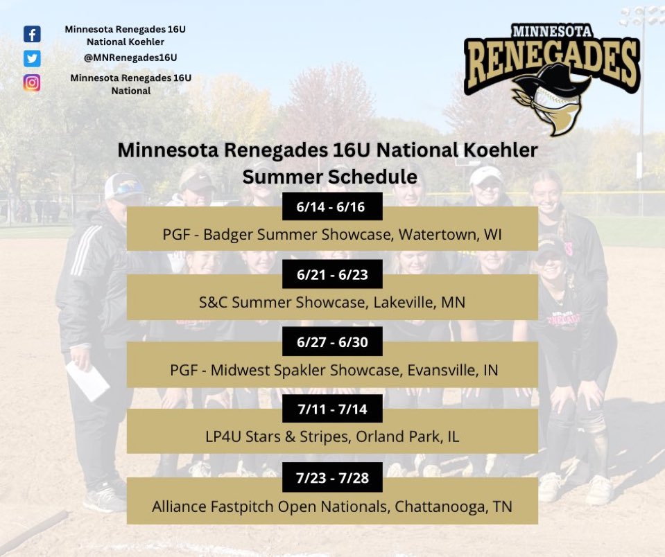 JorjaFranzwa's tweet photo. Summer season starts next weekend!! Come out and watch my team compete, we will not disappoint!!
@KristinaMcSwee6 @ChaninLuz @JoshBertke @jenfelvus @CoachSWillis22 @coach_simm @CoachMWright3 @whitjones25 @NDSUsoftball @AugieSoftball @GoJacksSB @MontanaGrizSB @ShowtimeSports1 https://t.co/u62lTdMGZD