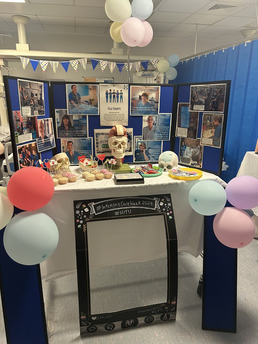 sianphysio's tweet photo. The start of #ICUWeek24 celebrations on Horsley Critical Care @WaltonCentre #ICUWeek https://t.co/EieEpfonAR