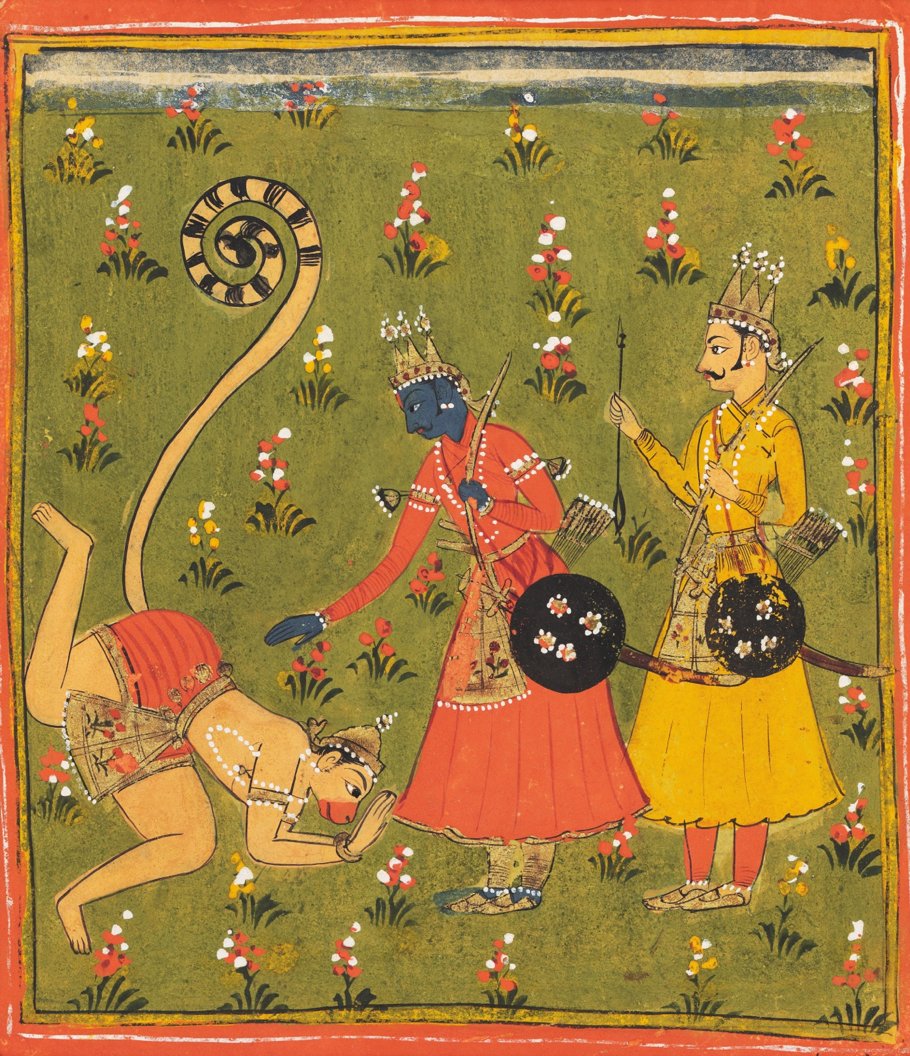 Hanumān pays homage to Rāma

message for prints!