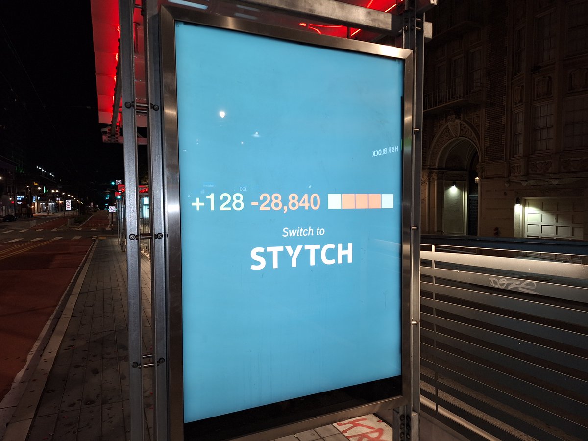 KarboCo's tweet photo. KC client @stytchauth launched an extensive OOH ad campaign across San Francisco targeting the developer community. Check out the ‘Switch to Stytch’ campaign while you’re in the city!
#Stytch #karbocom #techPR #OOH #SFtech https://t.co/ZYqfbAj6CL