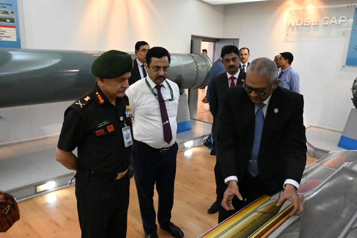 Indian Army Vice Chief Visits BrahMos Aerospace, Calls for Greater Indigenization