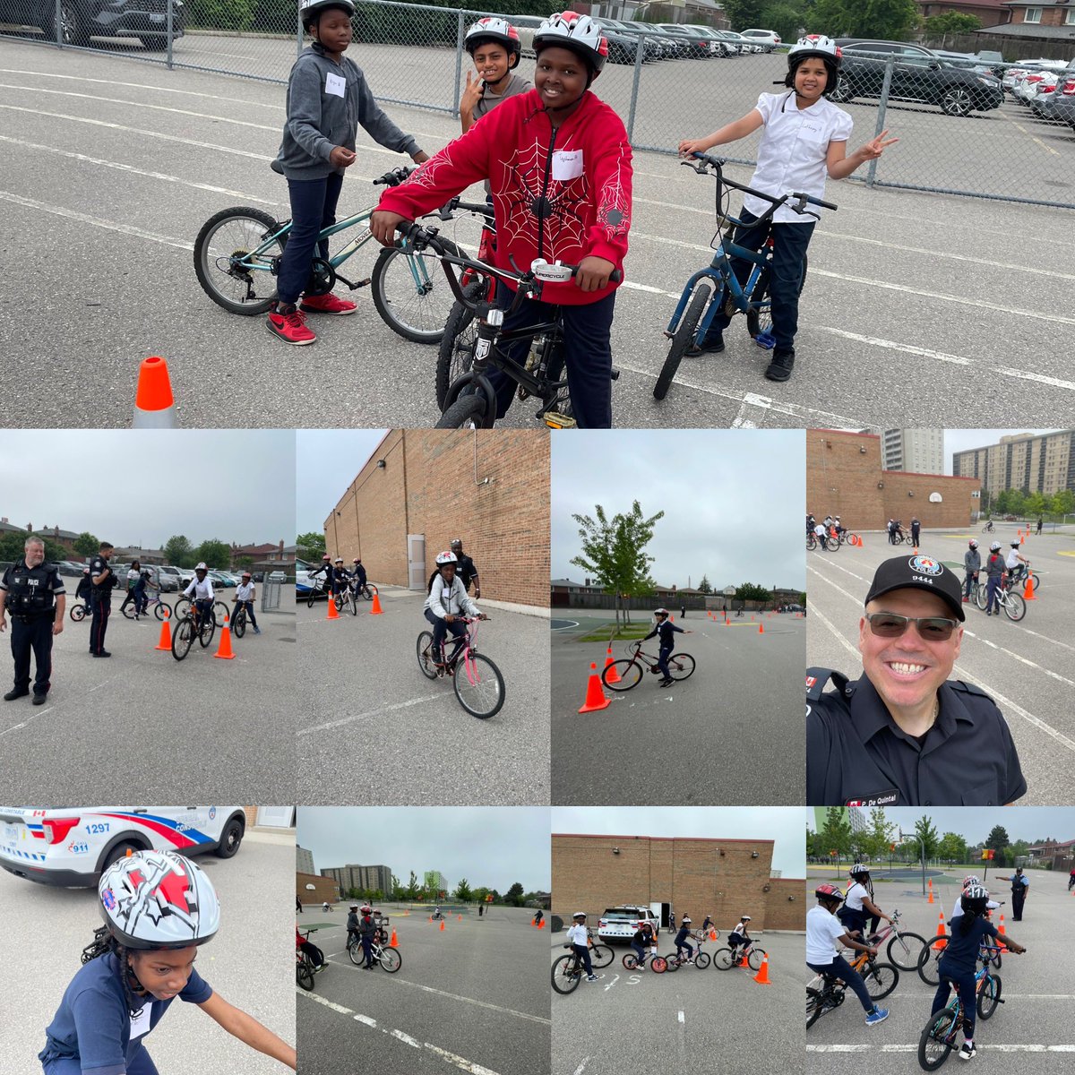 PC Peter De Quintal (@starwarscop) on Twitter photo No better way to kick off a week than a #bikerodeo! We returned to the school we gave hundreds of helmets to last month in <a href="/TPS31Div/">31 Division</a>.
Thanks to our hosts <a href="/deSalesTCDSB/">St. Francis de Sales</a> for being so great & all the smiles.
Thx <a href="/COPSandKIDSca/">ProAction Cops & Kids</a> & <a href="/CAASCO/">CAA South Central ON</a> for their sponsorship of this program. No better way to kick off a week than a #bikerodeo! We returned to the school we gave hundreds of helmets to last month in <a href="/TPS31Div/">31 Division</a>.
Thanks to our hosts <a href="/deSalesTCDSB/">St. Francis de Sales</a> for being so great & all the smiles.
Thx <a href="/COPSandKIDSca/">ProAction Cops & Kids</a> & <a href="/CAASCO/">CAA South Central ON</a> for their sponsorship of this program.
