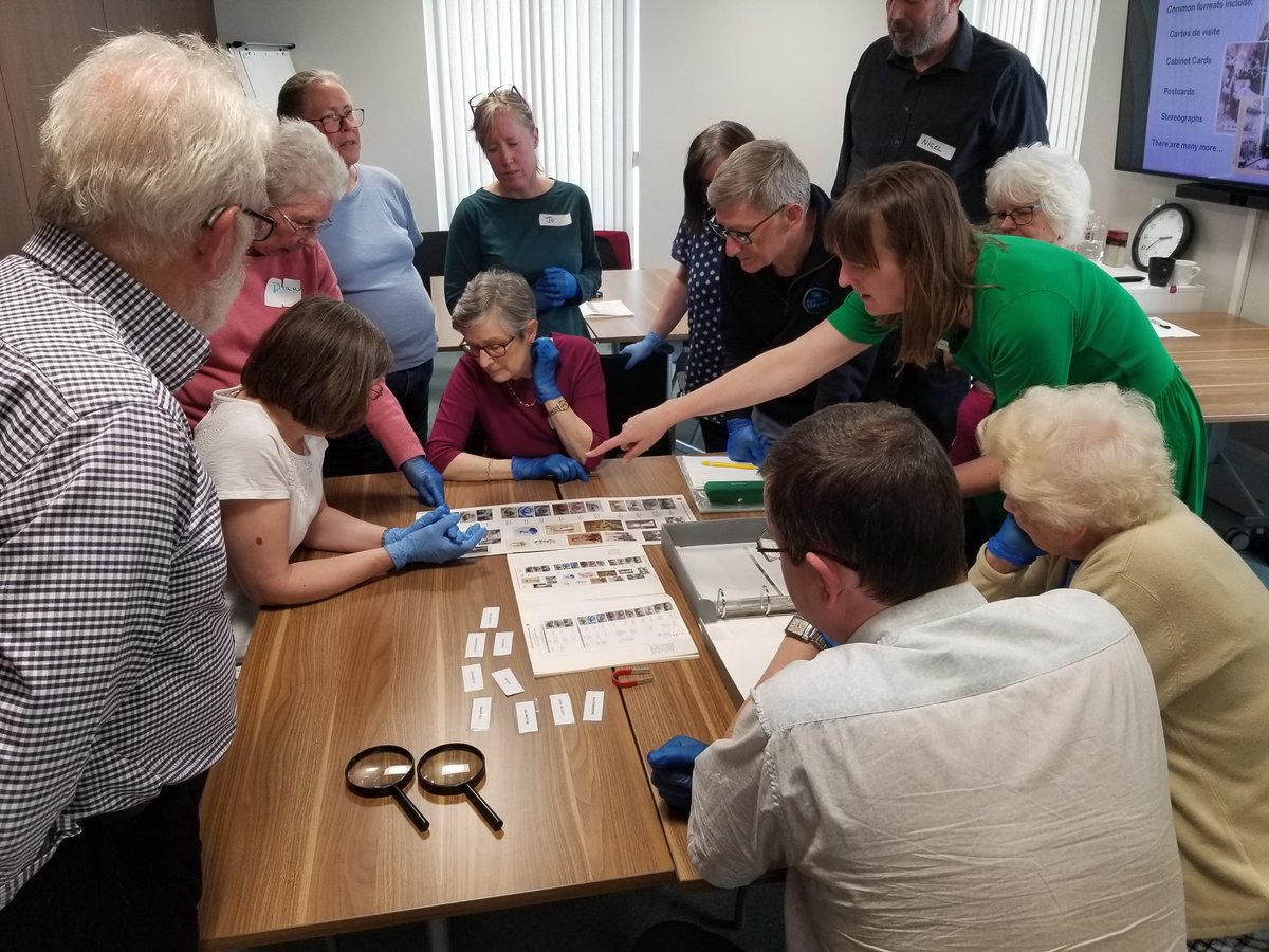 A great training day on Caring for Photo Collections led by wonderful Sarah Allen of LuxAndLivre.com, thanks to ACED and @eastdevon