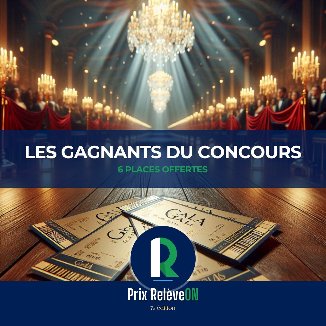 🎉 Félicitations aux gagnants de notre concours pour le Gala RelèveON 2024 parraine: Sandrine Mbong, Edith Taki, Priscillia Andrieu, Aurélie Brette, Mackes Revolus, Nicanor Massé Bakehe ! 👏

Réservez votre place maintenant, il ne reste que 2 jours ! 👉 [releveon.ca/gala-releveon-…]