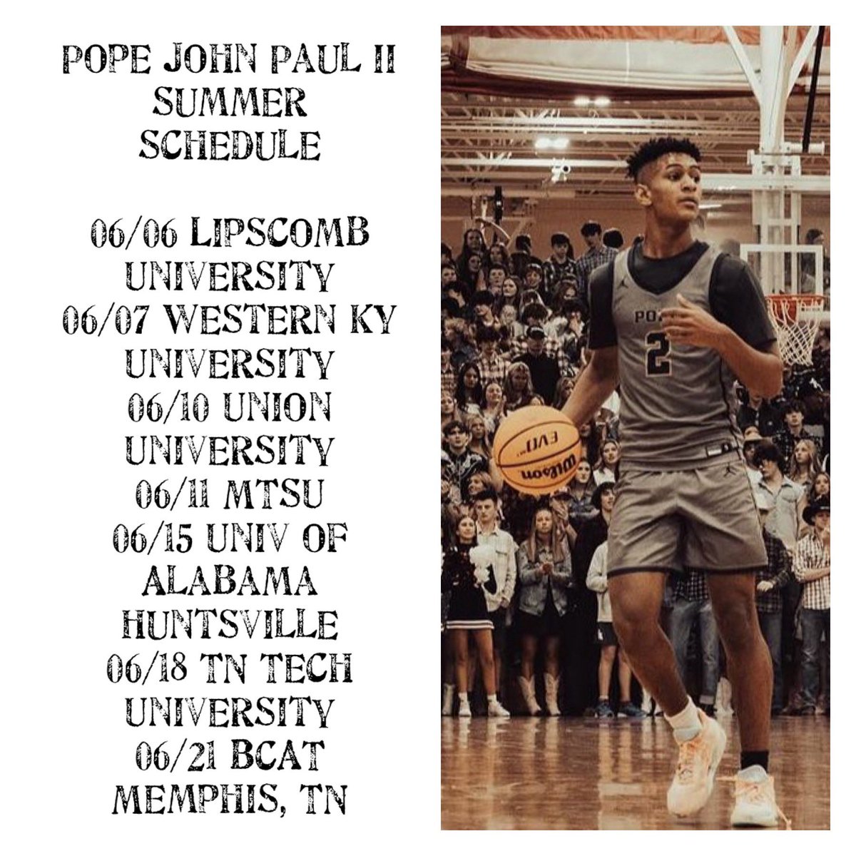 TreyPearson_2's tweet photo. June = HS Team Camps 

Looking forward to a great month of getting better each day! #JPII https://t.co/eWHOBqsziK