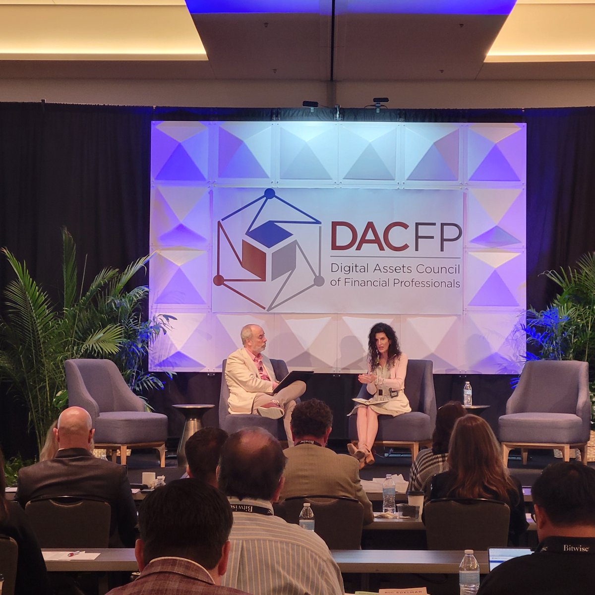 thedacfp's tweet photo. Lori Van Dusen of LVW Advisors is taking the stage now at #DACFPVISION to talk with @ricedelman about #bitcoin exposure in ways other than ETFs. Great session to finish the morning before lunch!
.
#CryptoForAdvisors #DigitalAssetsEvent #BlockchainConference #FinanceInnovation https://t.co/4PZA46Q8Gk