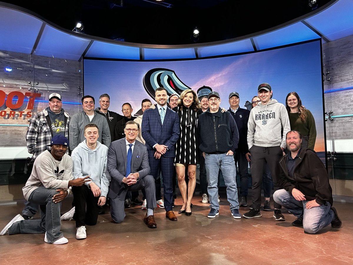 Thrilled to share that our show (#SEAKraken Pregame on <a href="/ROOTSPORTS_NW/">ROOT SPORTS™ | NW</a>) won a 3rd straight <a href="/natasnw/">NATAS Northwest</a> Emmy Award for Live Sports Program!

A massive thank you to those who help make it happen: the ROOT production crew &amp; our fantastic freelance staff (many of whom are pictured below)