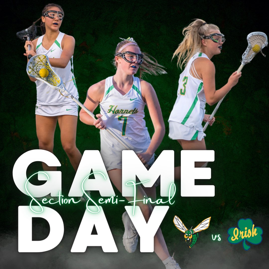 Pack your bags and hit the road with the Hornets who travel to Rosemount to battle the Irish in the Section Semi-Finals 

⏰ 7:00
🏟️ Rosemount 
🆚 ☘️