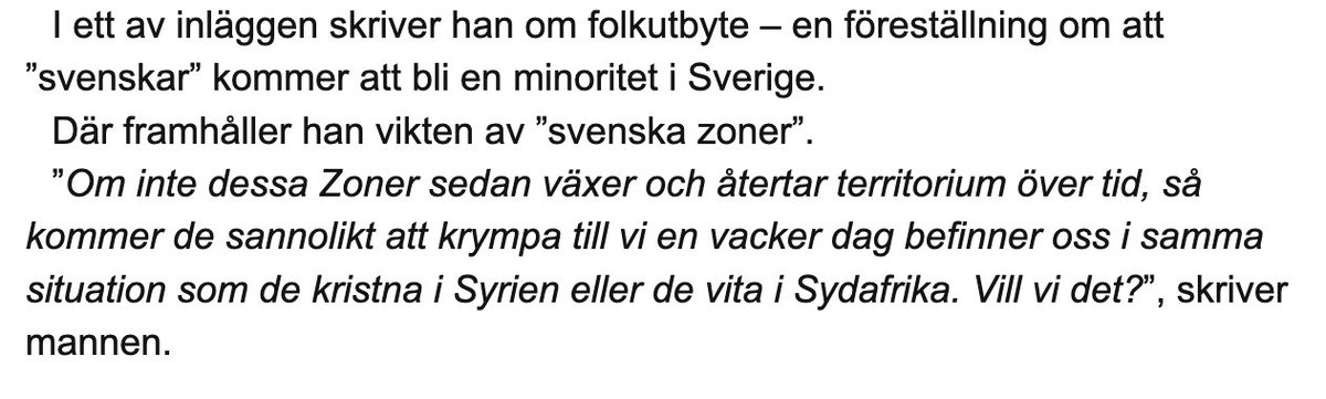 för tre år sedan stängde SD av en tjänsteman för att han var engagerad i en organisation som delade de idéer Åkesson nu själv framför. expressen.se/nyheter/tjanst…