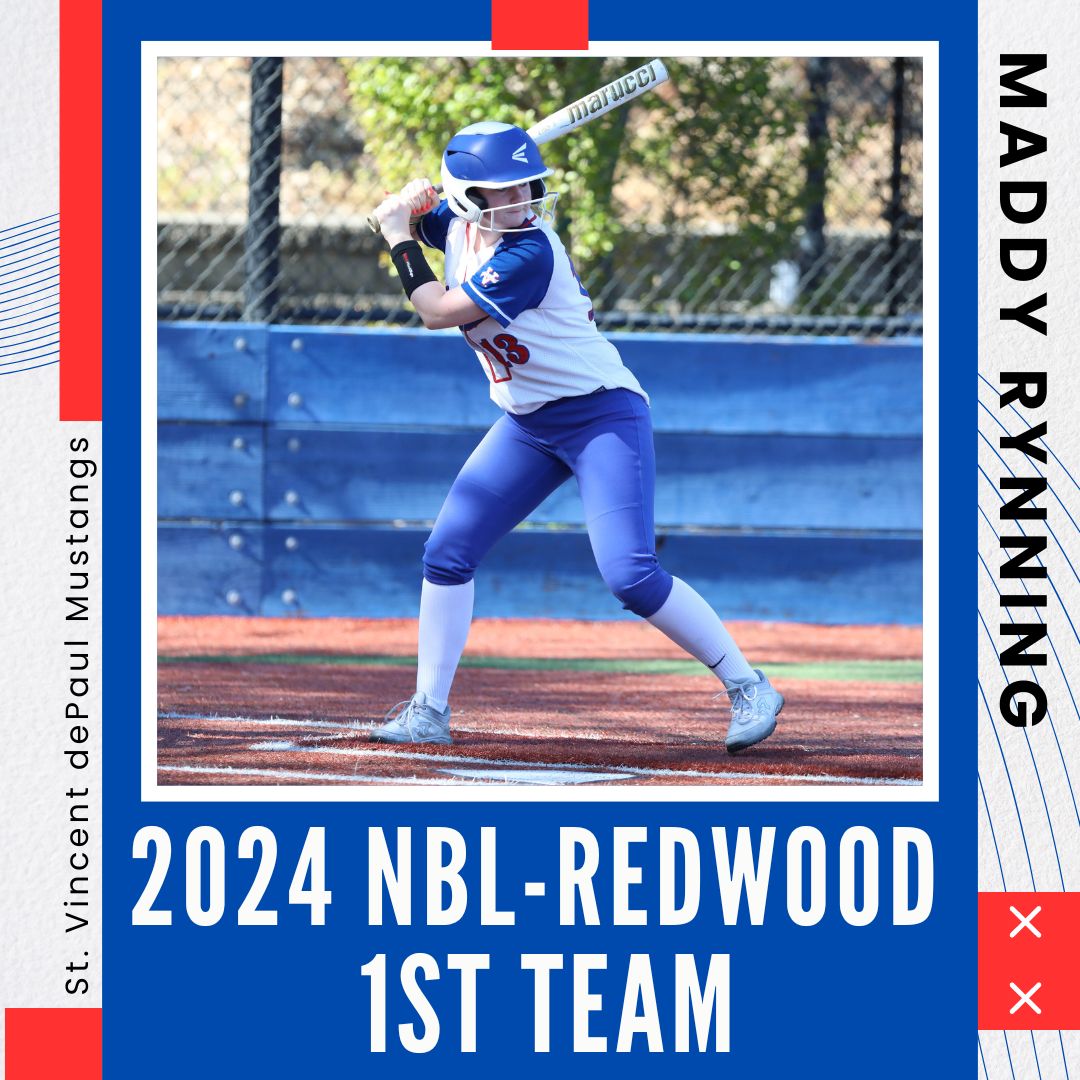 Congratulations to our Softball All-Leaguers!
Makayla Bignardi - NBL-Redwood Player of the Year
Izzy Badaglia - 1st Team all NBL-Redwood
Ileana Jimenez - 1st Team all NBL-Redwood
Maddy Rynning - 1st Team all NBL-Redwood
Gracie Murphy - 2nd Team all NBL-Redwood