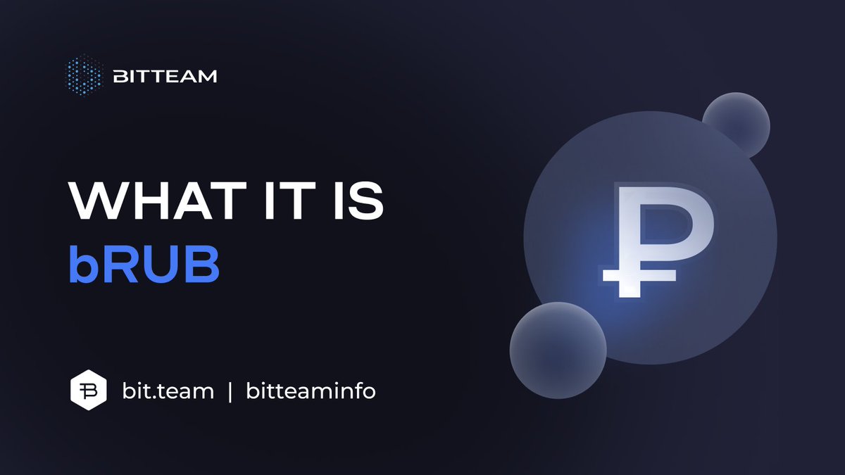 BitTeam_group's tweet image. Bitteam introduces bRUB, a virtual currency for efficient ruble management. Enjoy commission-free transfers and enhanced trading. #Bitteam #bRUB #Crypto
More: bit.team/blog/brub_en/