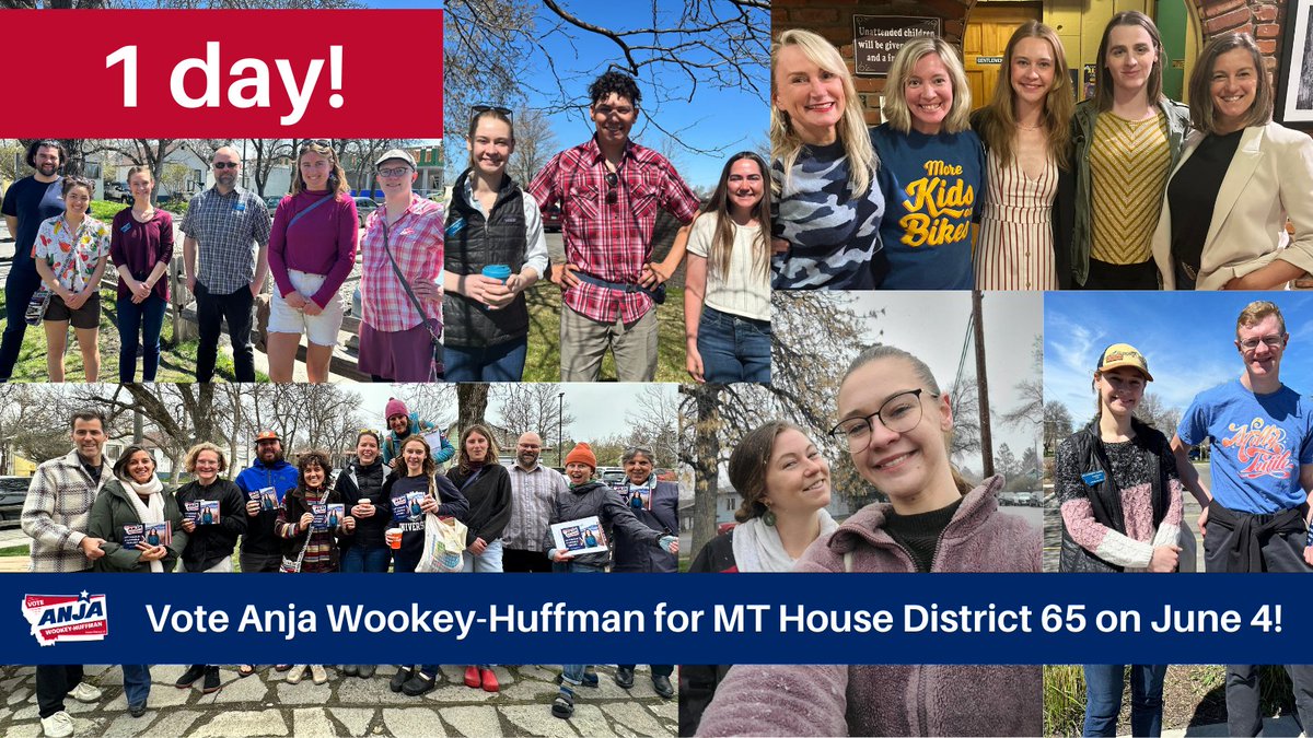 *1 DAY*
What a journey! To everyone who joined this campaign, thank you for participating in our democracy. Campaigns &amp; elections should never be about one person. I'm grateful to have such an amazing community of support, working towards a shared liveable future! #mtleg #mtpol