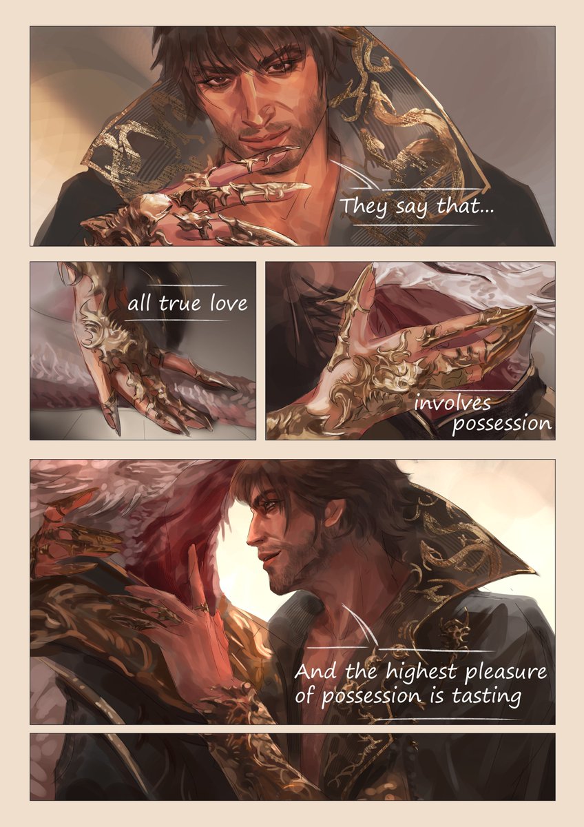 JYI_me's tweet photo. Love, Possession, Appetite2/2 #BG3fanart #bg3 #gortash #durge #baldursgate https://t.co/qy9snduChC