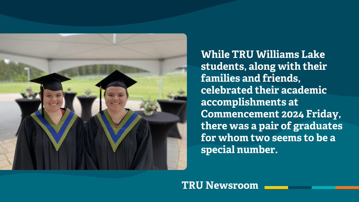 thompsonriversu's tweet photo. Friday was an extra special day at the TRU Williams Lake campus with commencement🎓
Five years ago to the day, the Pateys marked their completion of the TRU Youth in Trades carpentry program.
https://t.co/tRwVfmwnmY
#myTRU #TRUGrad #TRUGrad24 https://t.co/MVuM2Nxpz1