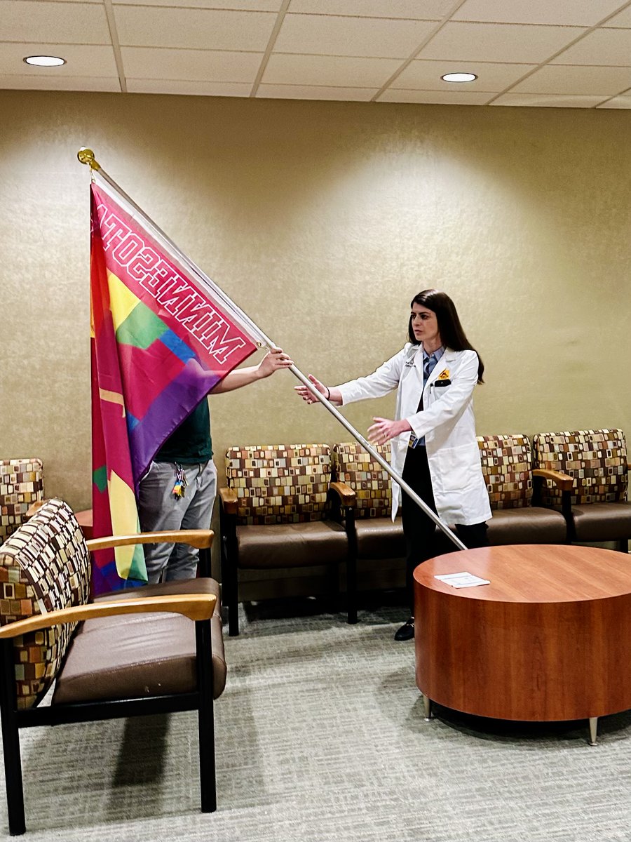Proud moment at UMN! The Department of Radiation Oncology joins in celebrating the Pride Flag raising ceremony, organized by our RadOnc DEI Committee. Together, we stand in solidarity, embracing diversity and fostering an inclusive environment for all. #PrideMonth #UMNProud 🌈